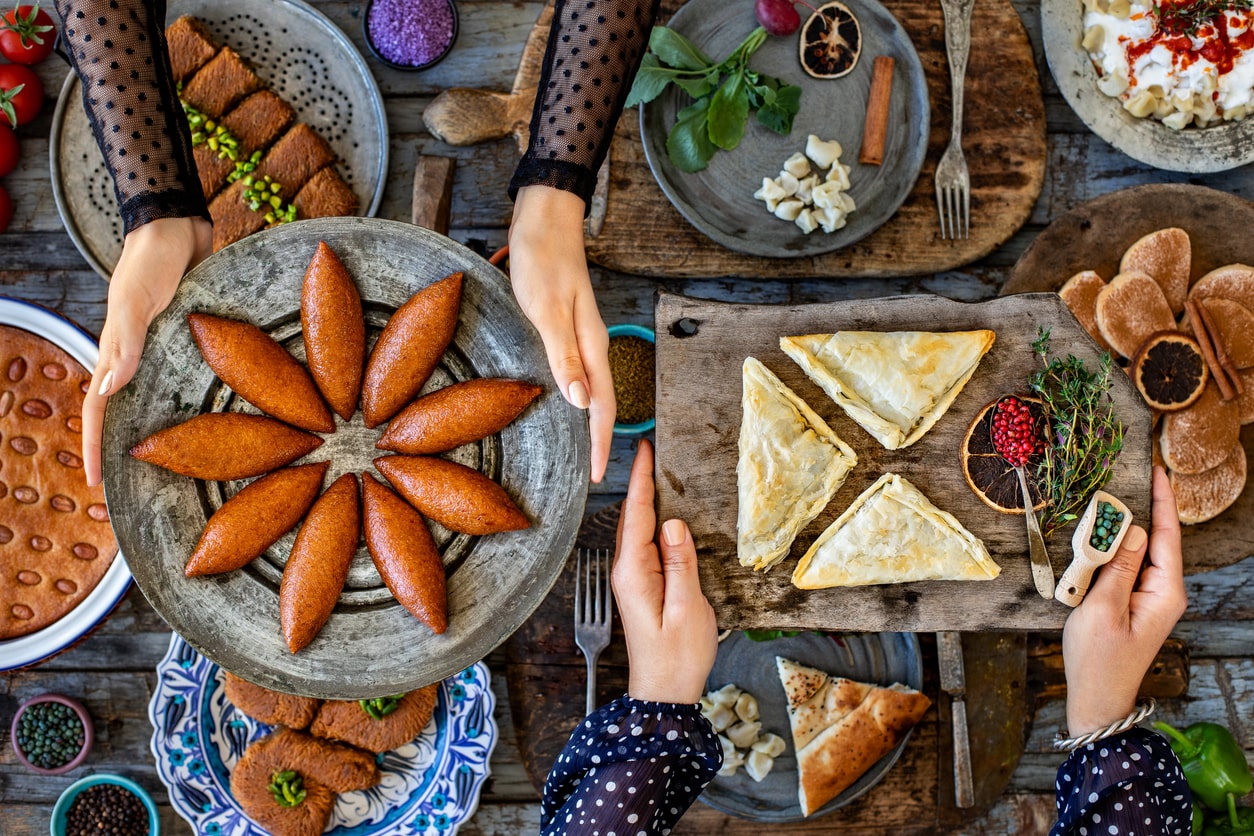 Sharing Eid al-Fitr delicious meals with family and friends