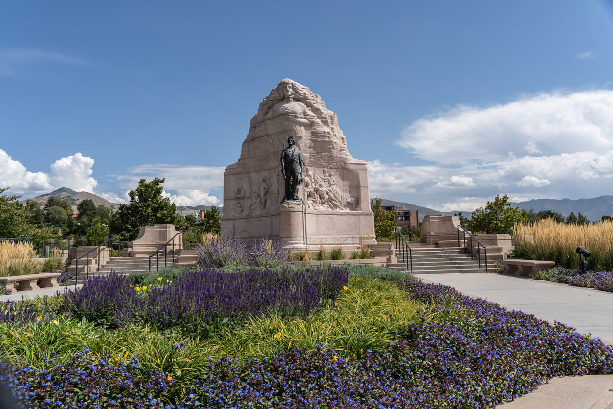 Mormon Battalion Monument, commemorating the resilience and sacrifices of pioneers in the American West.