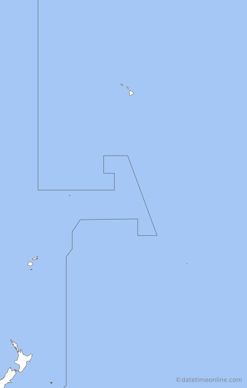 Current time zone map of LINT